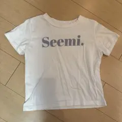 Seemi. by NICE CLAUP ロゴTシャツ 半袖 ホワイトのサムネイル