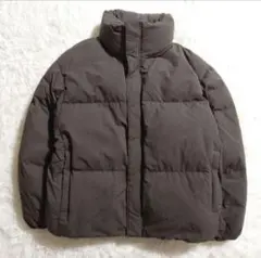 【美品】UNIQLO U ボリュームダウン カーキー 2XL オーバーサイズ