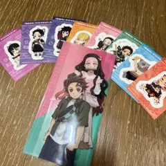 鬼滅の刃 オリジナルステッカー8枚セット　炭治郎と禰豆子のクリアファイル付き