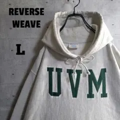 リバースウィーブ★90s ビッグロゴ プルオーバー フーディー L表記 XL相当