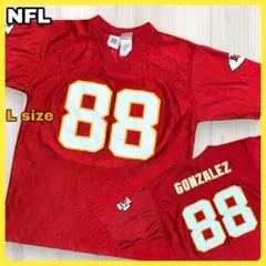 NFL アメフト ユニフォーム Tシャツ トニー ゴンザレス 背番号88 レッドのサムネイル