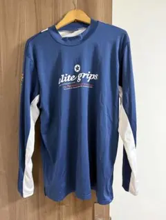 elite grips 長袖シャツ ネイビー/ホワイト