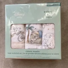 【新品】aden + anais ウォッシュクロス　3枚セット　ダンボ柄