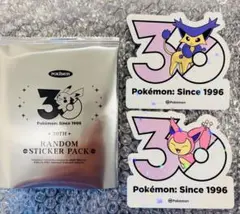 g*n様 【韓国限定】ポケモン 30周年 ランダムステッカー 1パック 新品
