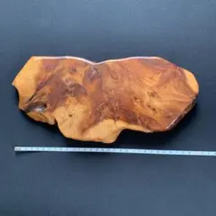 天然木　一枚板　花台（陶器台・置台・敷板） 【約30×13×2.5cm】