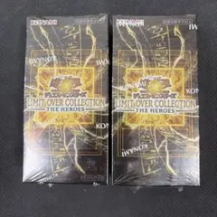 遊戯王　リミットオーバーコレクションヒーローズ　シュリンク付き3box プロモ付 遊戯王リミットオーバーコレクションヒーローズ シュリンク付3BOX