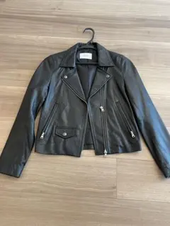 【超美品】STUDIOS レザージャケット　ブラック　ジャケット