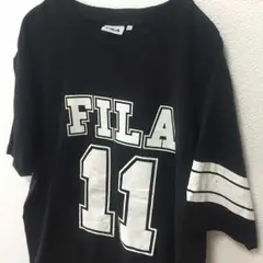 90s FILA　フィラ　プリント　ロゴTシャツ　XL