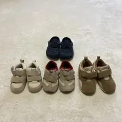 asics 、クロックス　4点セットベビーシューズ 軽量 スニーカー