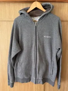 Columbia コロンビア 裏起毛ジップパーカー グレー M
