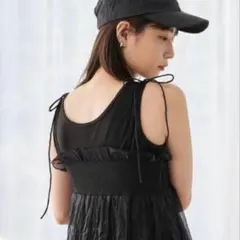 【新品・タグあり】Kastane シアーシャーリングワンピース
