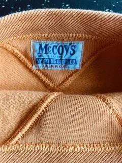リアルマッコイズ McCoy's オレンジ Vネックスウェット L