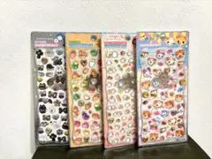 ジュエルプチドロップシール　ハムハムcafe　黒色ドロップ シマエナガ にんじん