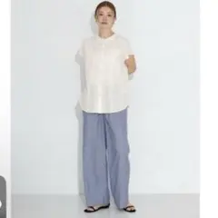 UR TECH 高機能リネン』リネン混ベイカーイージーパンツ