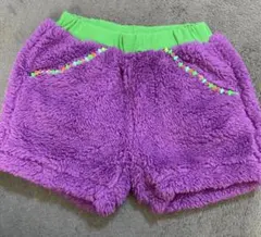 紫色ビーズ付きハーフパンツ120