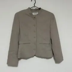 NEW YORKER ノーカラージャケット ベージュのサムネイル