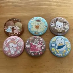 サンリオ　刺繍缶バッジ6個セット