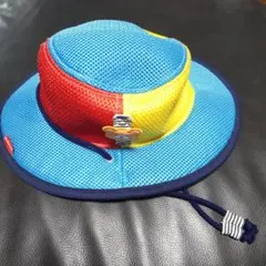 ミキハウス ホットビスケッツ ベビー 50cm 帽子　カラフルメッシュ