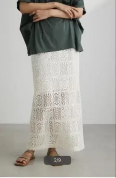 クロシェレーススカート　M