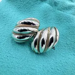 ティファニー　シルバー ツイストデザインリング VINTAGE】TIFFANY&Co. ティファニー ツイスト リング《シルバー