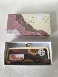 京都　西陣織　朱肉付き印鑑ケース　判子入れ　はんこ入れ　亀甲　源氏物語　紫式部