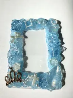 ホイップデコ♡水色　B8硬質トレカケース