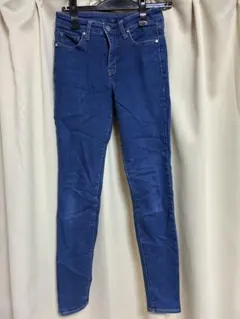 スキニーデニム W23xL30 ダークブルー