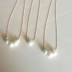 コットンパールネックレス 大人気