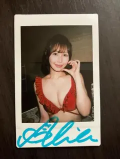 釈アリス／直筆サイン入りチェキ★水着