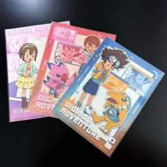 デジモン アドベンチャー　A4 シングル クリアファイル　3枚