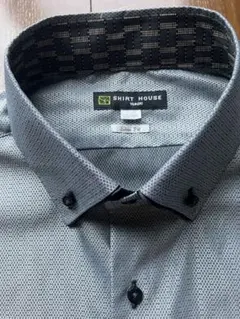 SHIRT HOUSE スリムフィット グレー シャツ　美品　L L86
