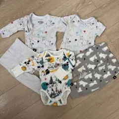 NOOMIN ムーミン　ベビー服5点セット