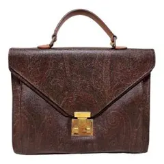 エトロ　ETRO ビジネスバッグ　ペイズリー　レザー ハンドバッグのサムネイル