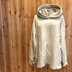 【スタディオクリップ】パーカー　オーバーサイズ　フード　ポケット　ベージュ系　Ｌ