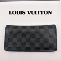 ミ*ン様 ジャンク　LOUIS VUITTON ダミエ　長財布 ブラック/ブルー