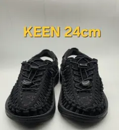 KEEN UNEEK サンダル ブラック 24cmのサムネイル