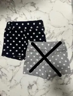 anonbaby ドット　ショートパンツ2枚セット