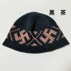 クラッシャーハット バケットハット 帽子 古着 グランジ クロシェハット