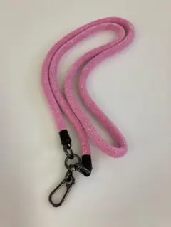 モコモコ スマホショルダーストラップ 太め ピンク