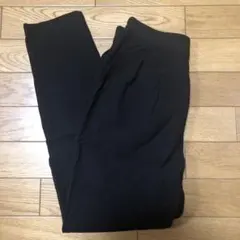 【THE SHOP TK】裏起毛タックテーパードパンツ S