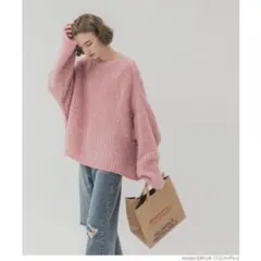 COCA ブークレボートネックニット Mサイズ