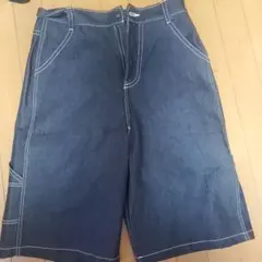 jnco jeans ハーフパンツ 古着 00s JNCO JEANS ブルー デニム ワイド ペインター ショーツ