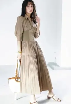 FRAY.I.D ランダムプリーツシャツワンピースのサムネイル