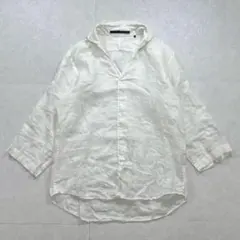 美品✨】トゥモローランド リネンシャツ 白 麻100% 春夏 すっきり 