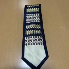 THAISIK 100% シルク ネクタイ 幾何学模様 ハンドメイド