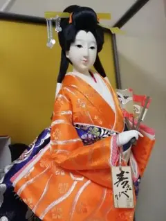 日本人形 尾山人形 芸者 芸姑 芸妓 末広 寿喜代作 R114224751 - 工芸品
