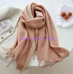 24H以内発送★上質カシミヤ100％リバーシブルカシミヤ大判マフラー139PKB