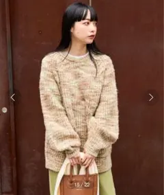 FREAK'S STORE ミックスニットプルオーバー