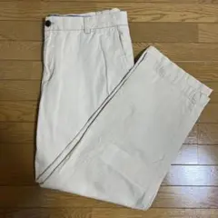 【古着】G.H.Bass&Co. ベージュ ホワイト チノパン W36L29