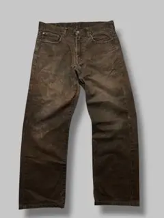 激渋 フェード DRIZA BONE ダックワークパンツ ブラウン エイジング